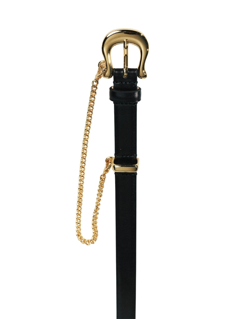 The Luzia Gold Belt Black Gold