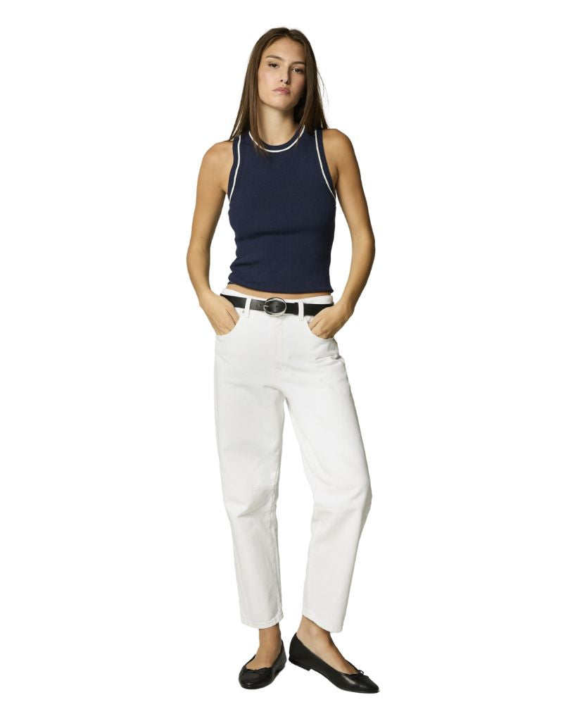 Jack Barrel Leg Regular Hem Optic White