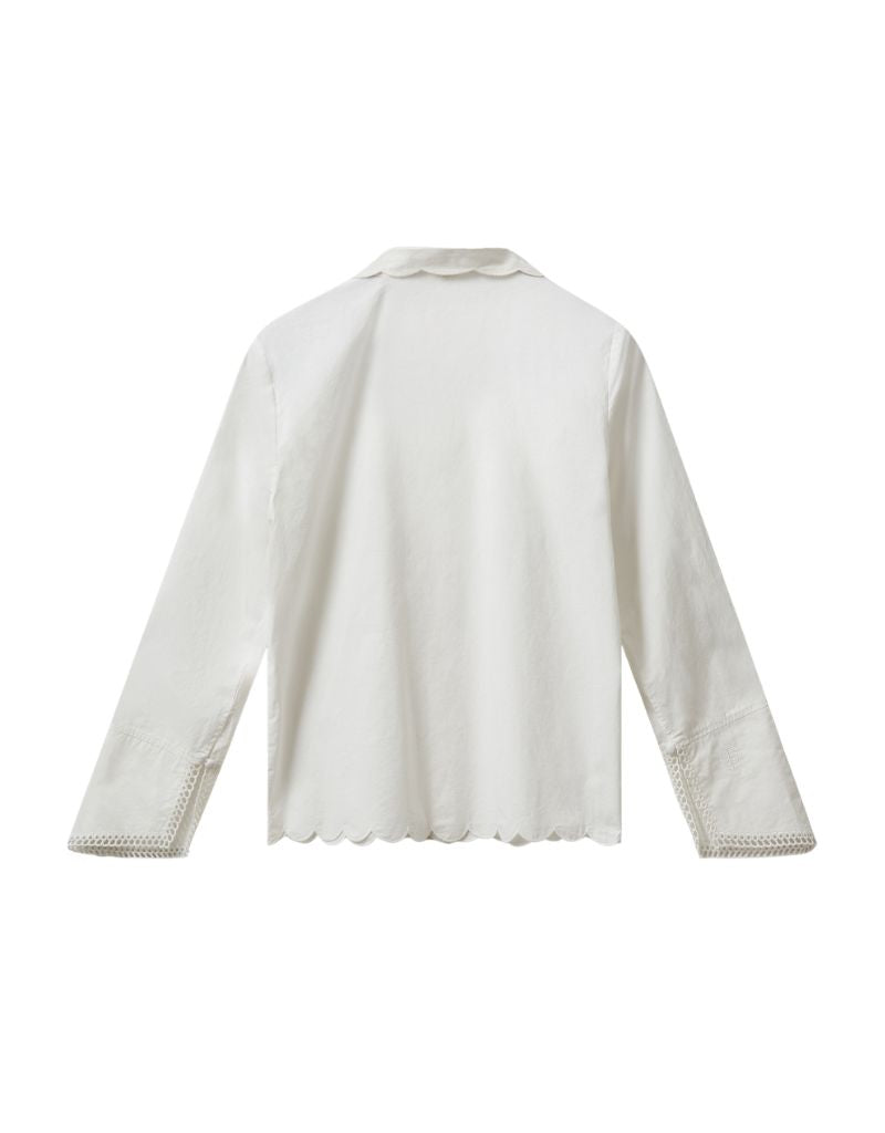 Kirsten Collar Shirt White