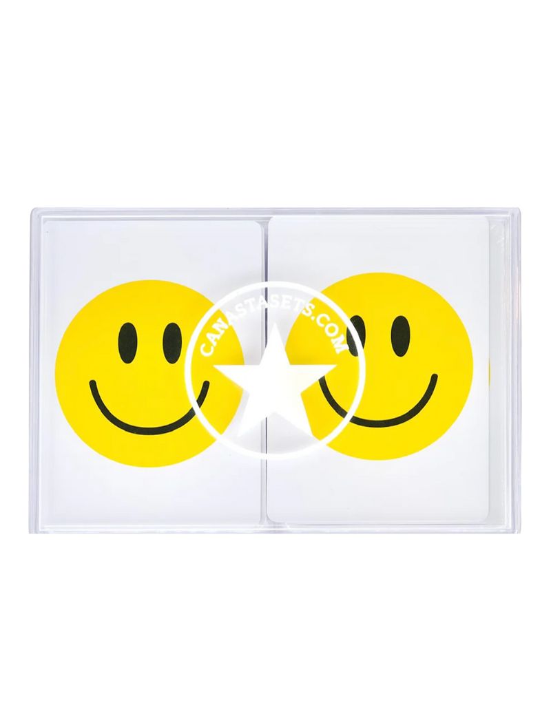 Playing Cards Plastic PVC Smile Face