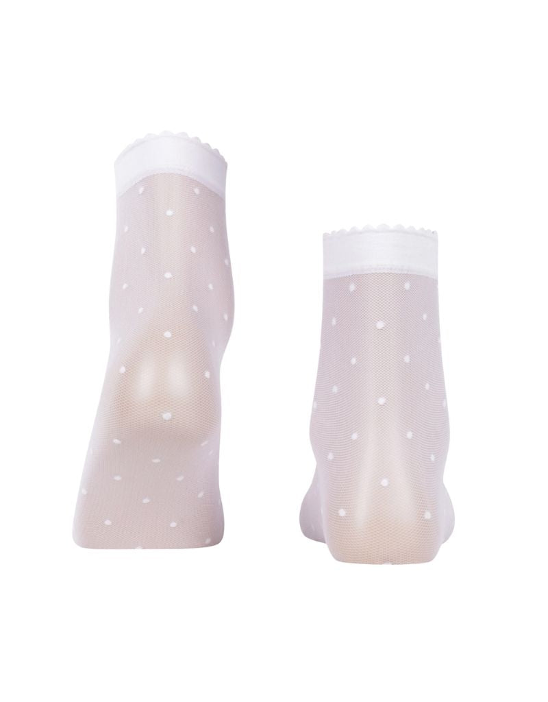 Dot 15 DEN Women Ankle socks 41452 White
