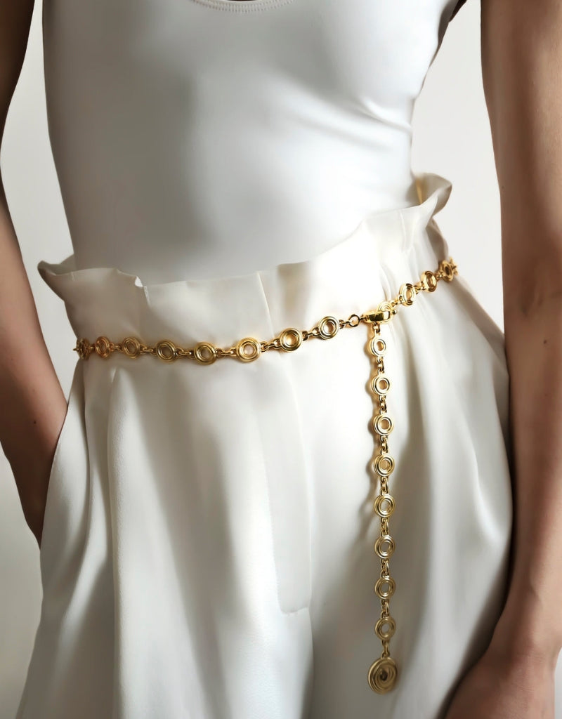 Elysees Gold Chain Belt