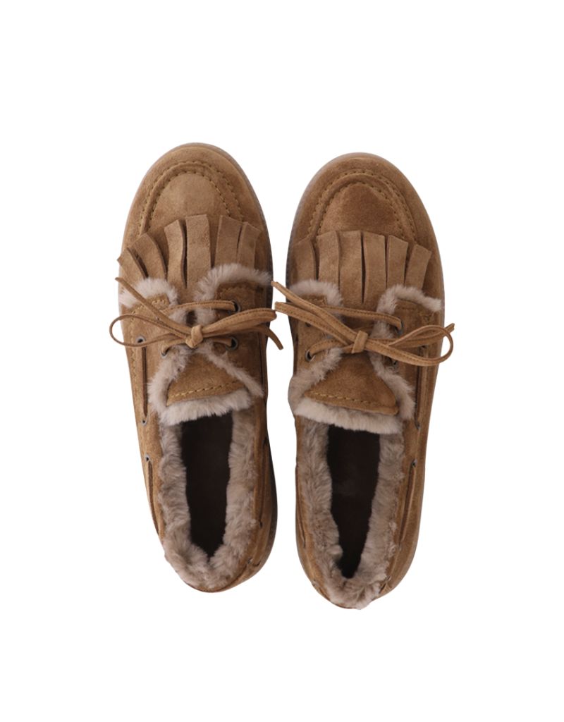 Pop Caramel Suede Loafer