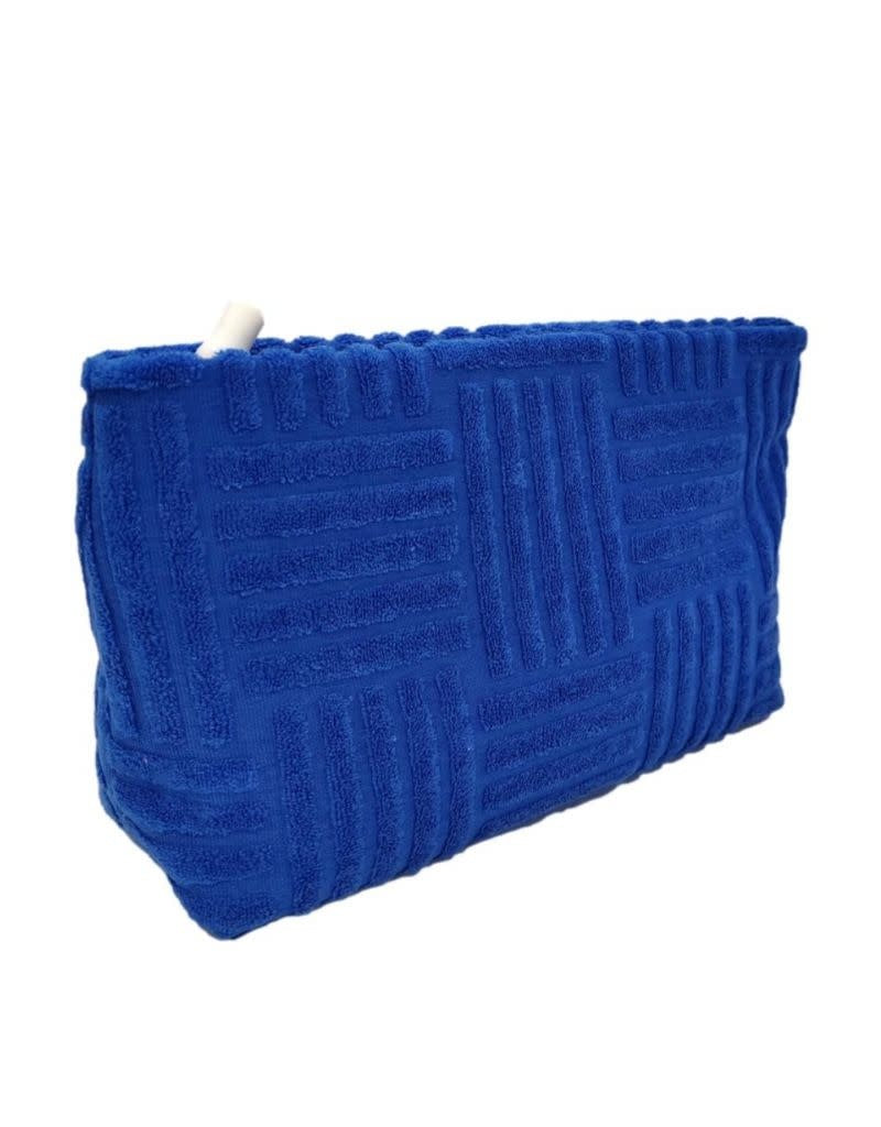 Terry Tile Medium Pouch Blue