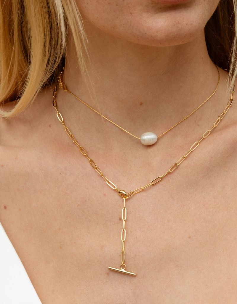 Natalie Toggle Lariat Necklace