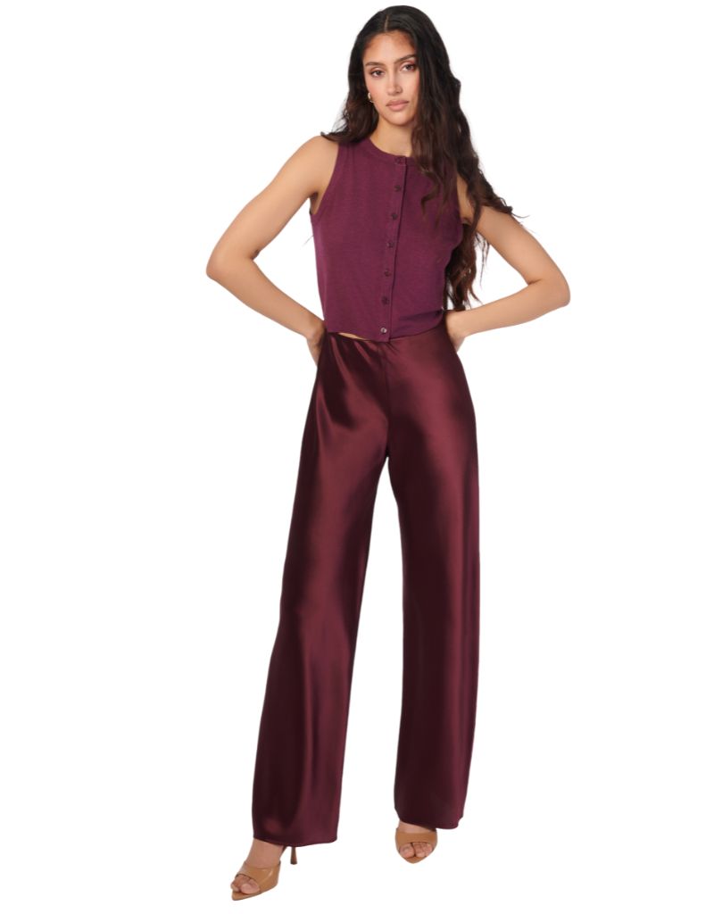 Bristol Mid Rise Pant Blackberry