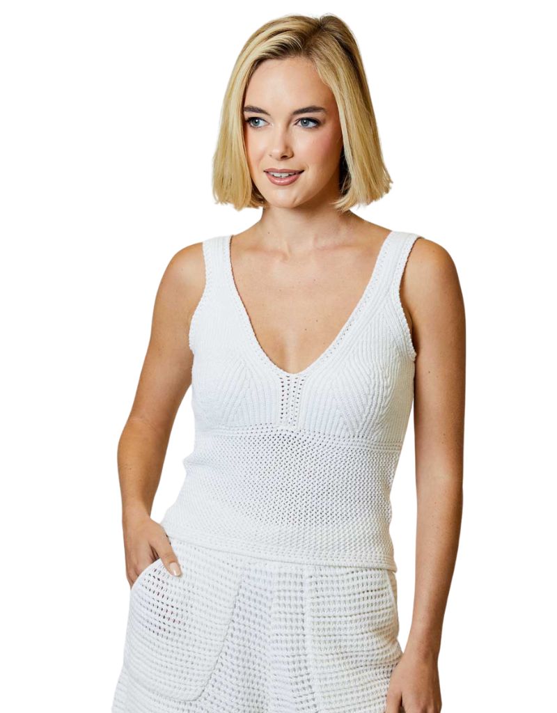 Tank Sweater White