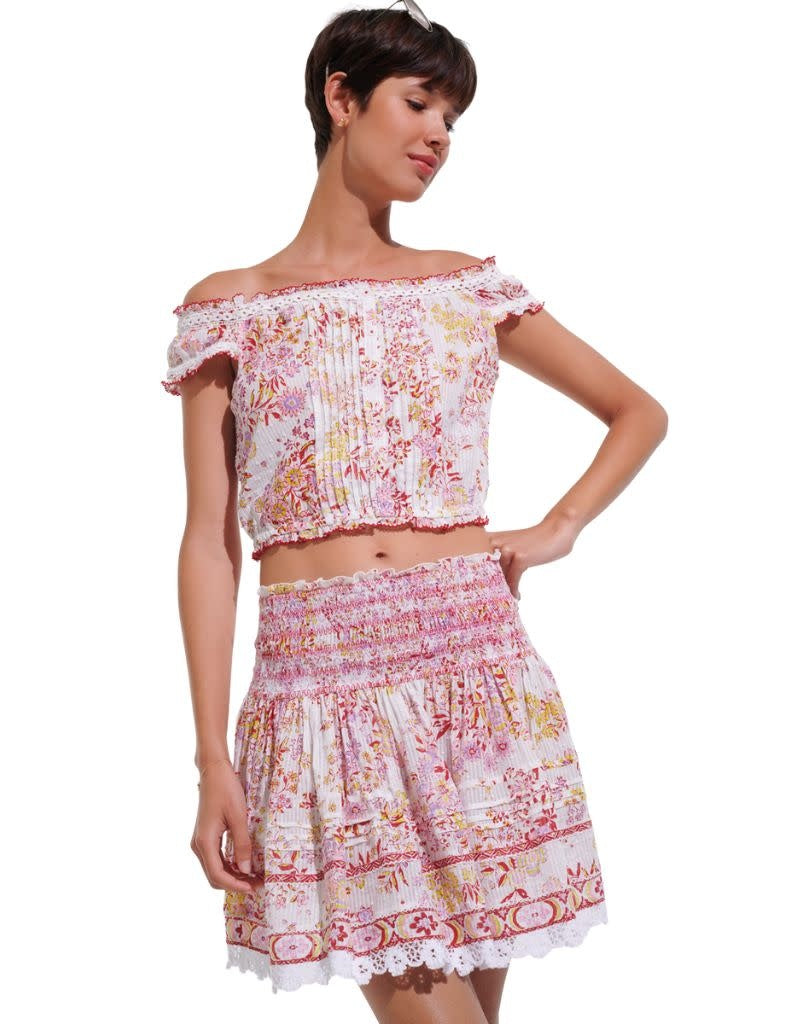 Mini Skirt Galia CT Stripe Pink Queen Liberty