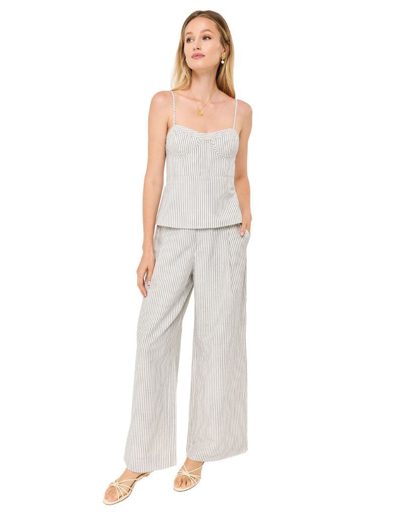 Hampton High Rise Pant Double Stripe