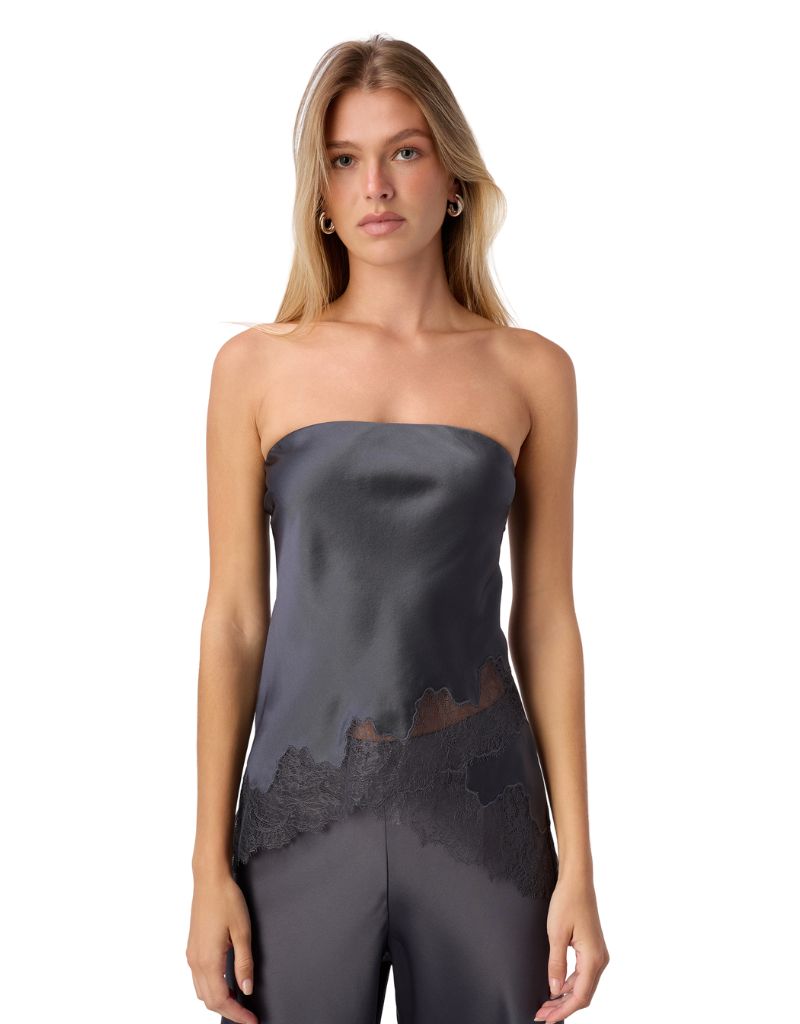 Odessa Strapless Camisole Coal