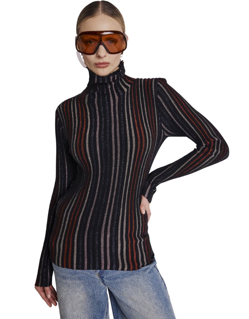 Aglitter Sweater Black Multico