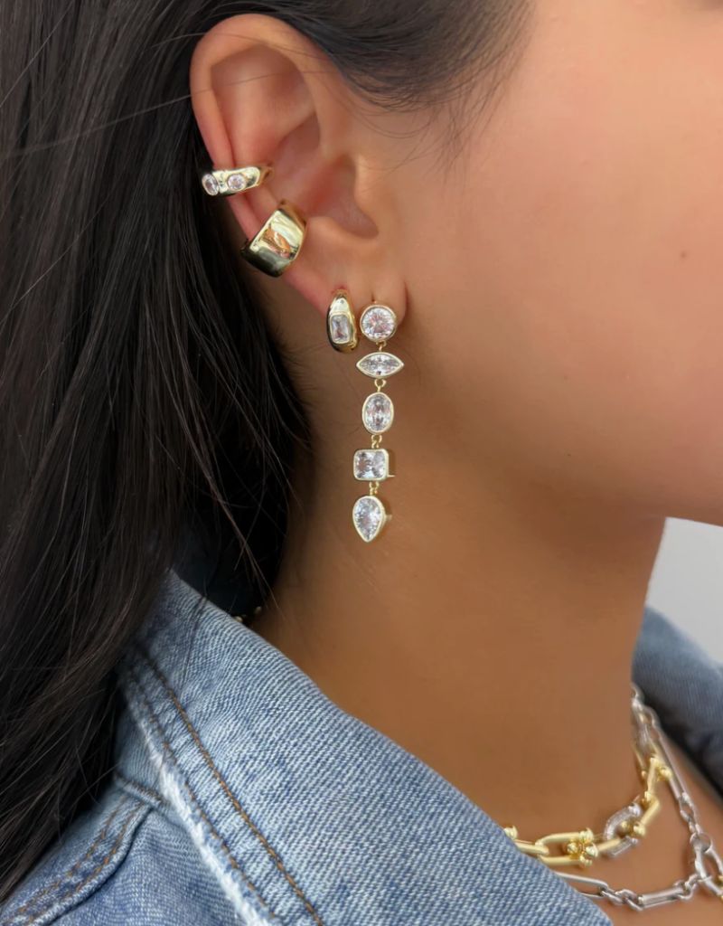 Multi-Cut Diamond Drop Earrings