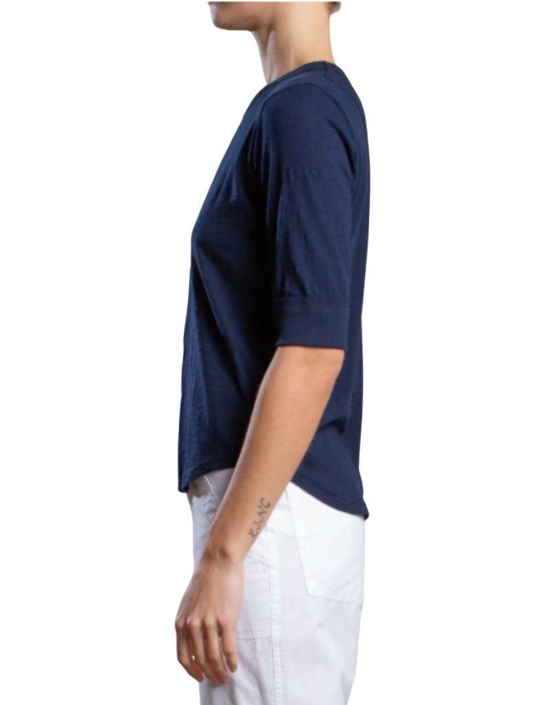 Giada Tee in Supima Slub Midnight