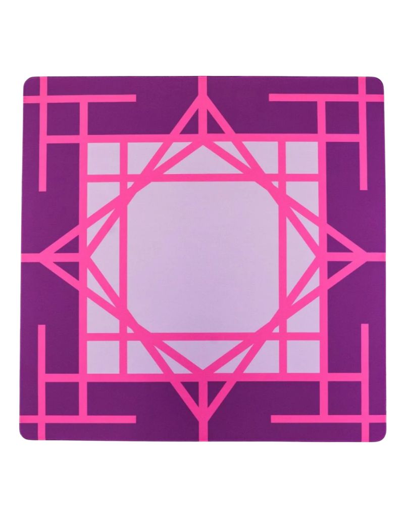 Lilac Garden Double-Sided Travel Mahjong Mat