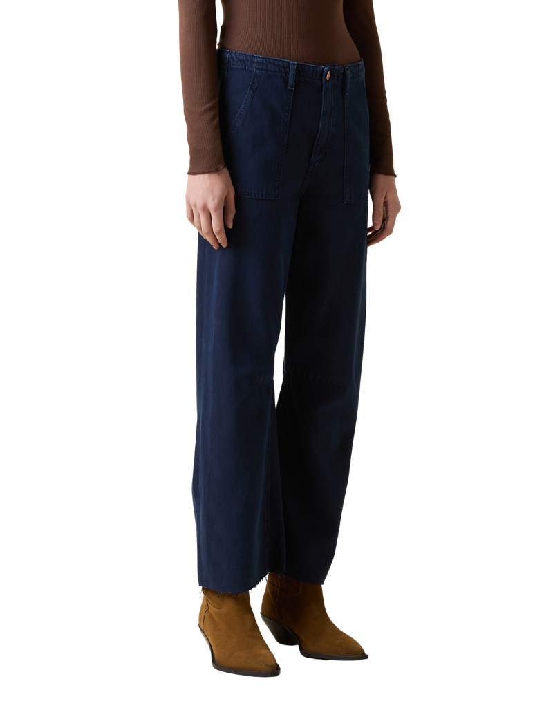 Utility Soft Barrel Mid Rise Sandwashed Navy