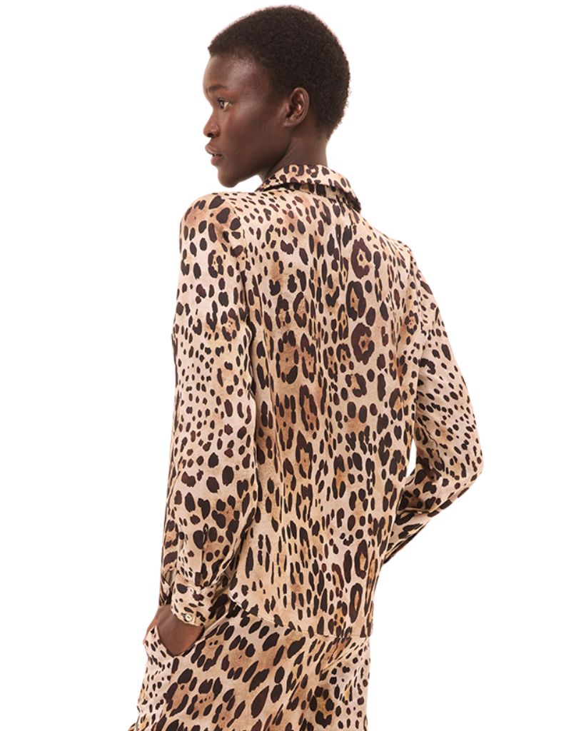 Celine Top Leopard Print