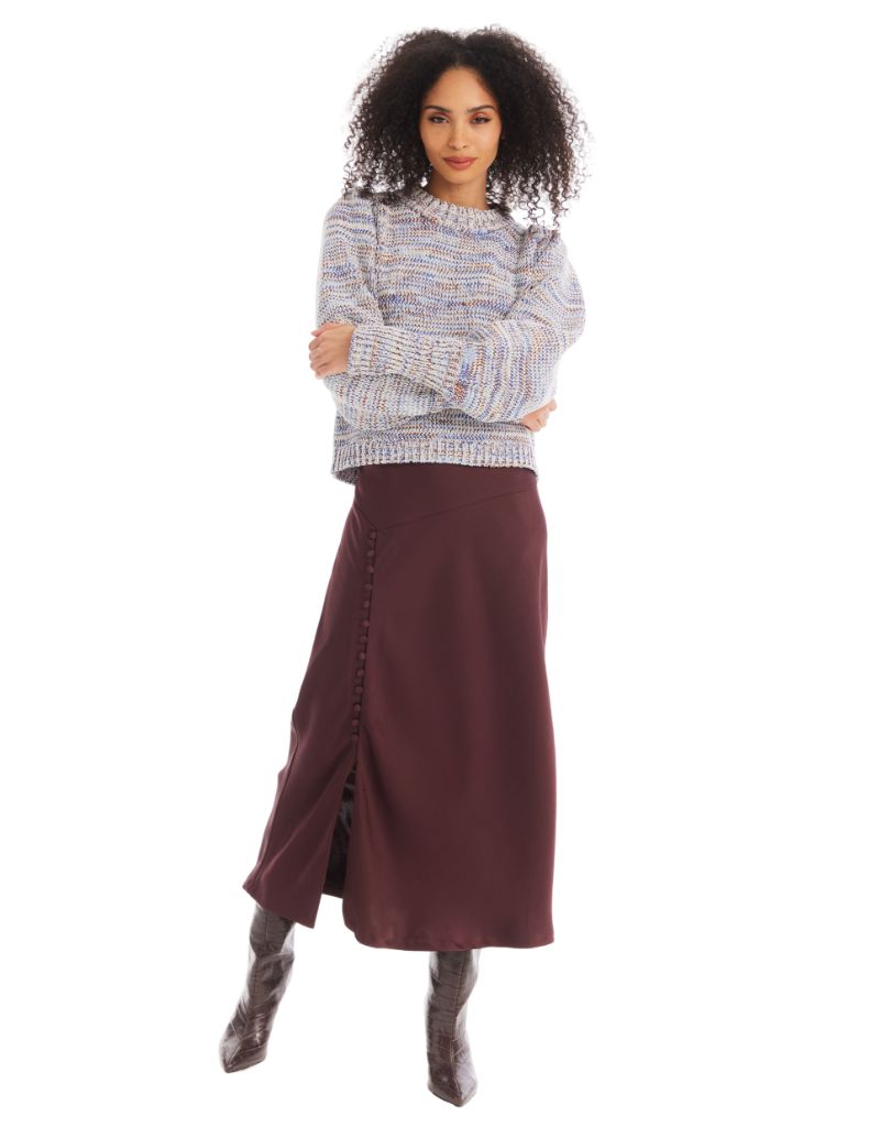 Charlotte Sweater Ivory Blue