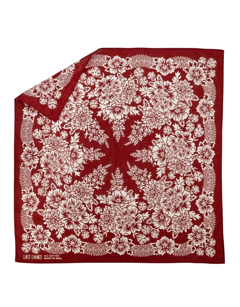 Cotton Blossom Bandana Brick