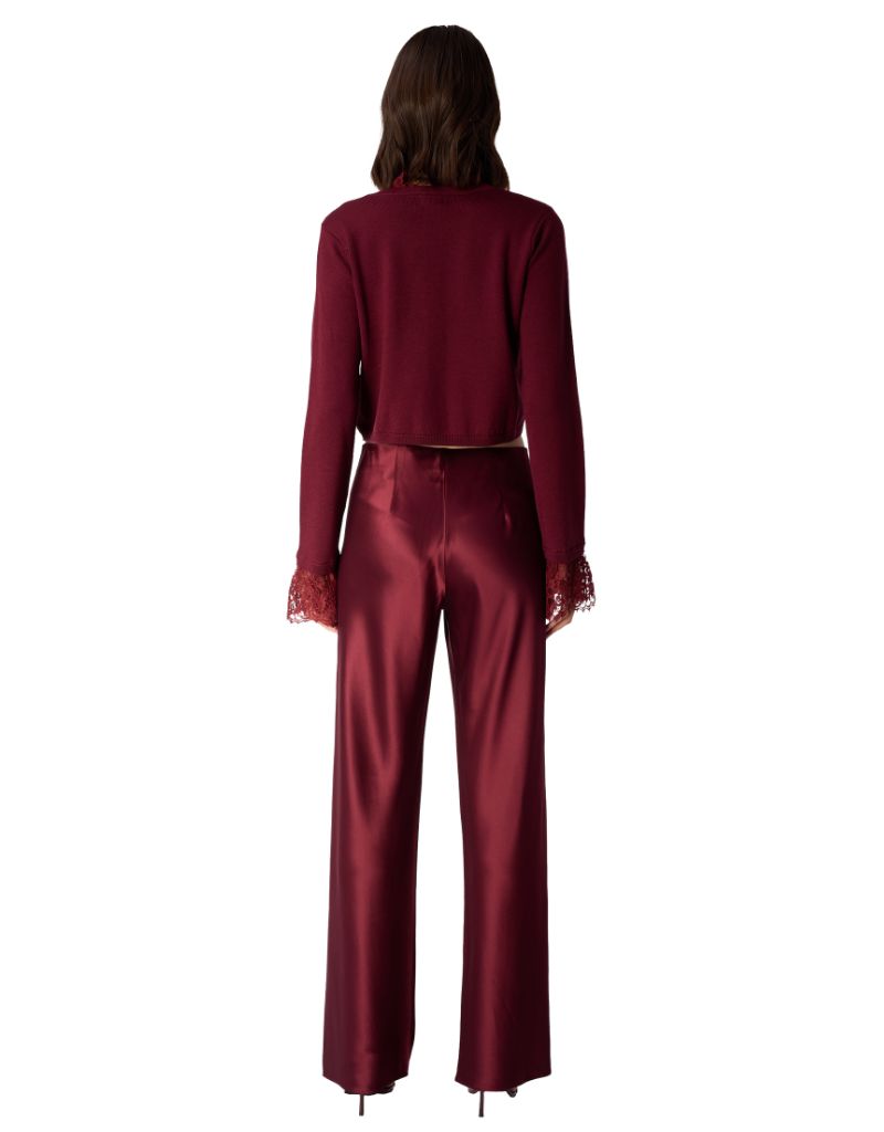 Eliana Cardigan Deep Plum F26