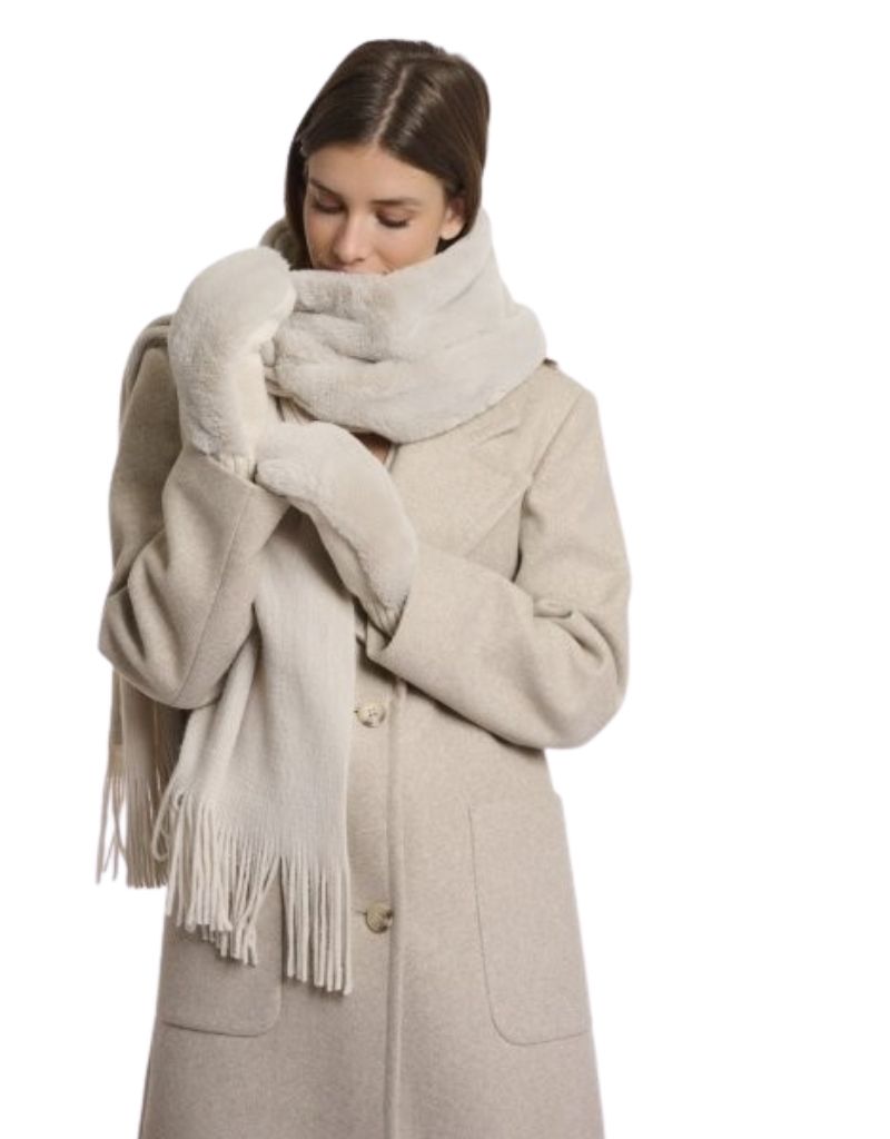 Oxo Faux Fur Gloves Birch