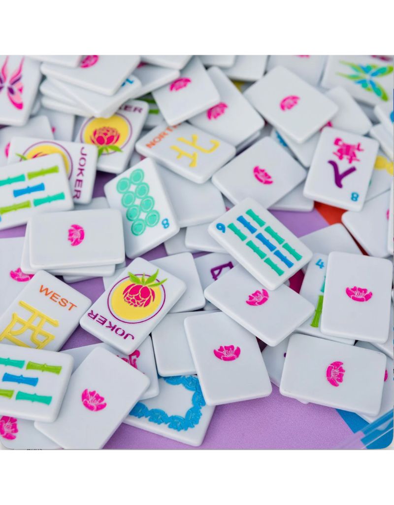 Ice Blue & Brights Travel Mahjong Set