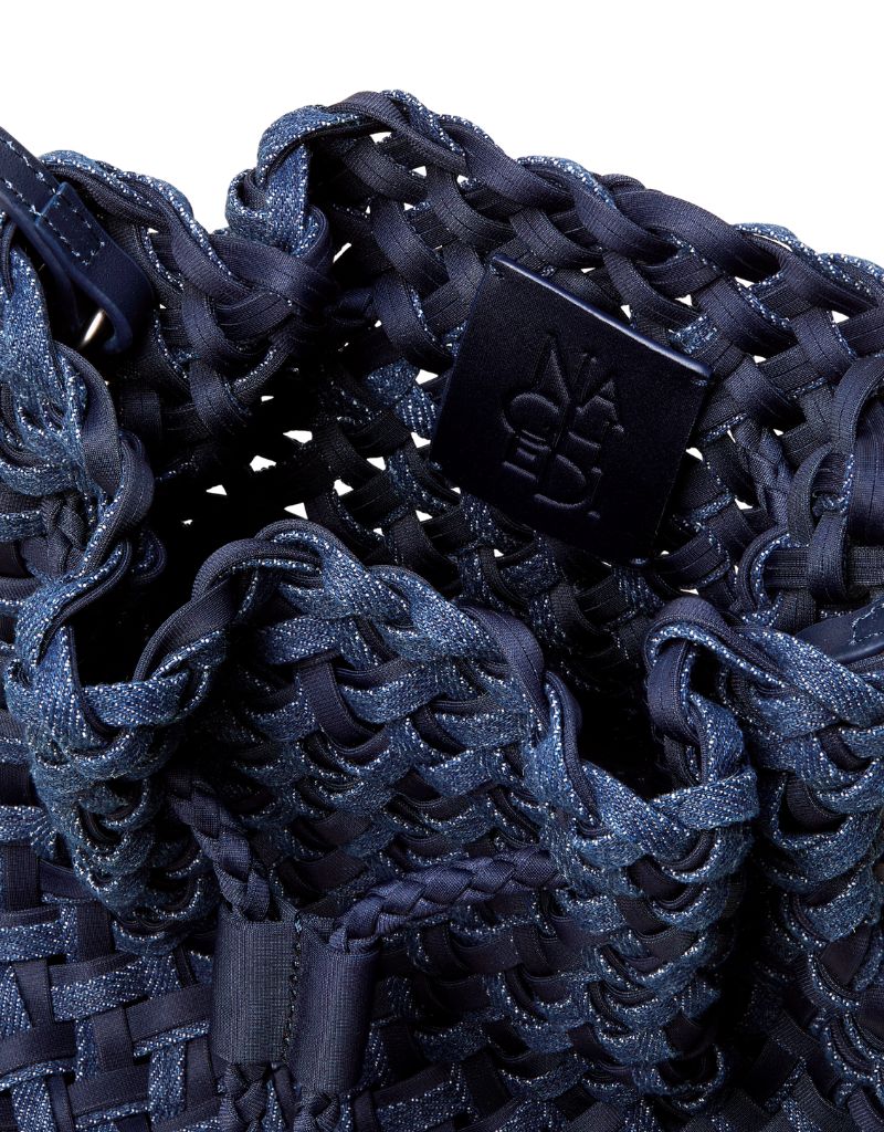 Gramercy Medium Bucket Double Weave Indigo