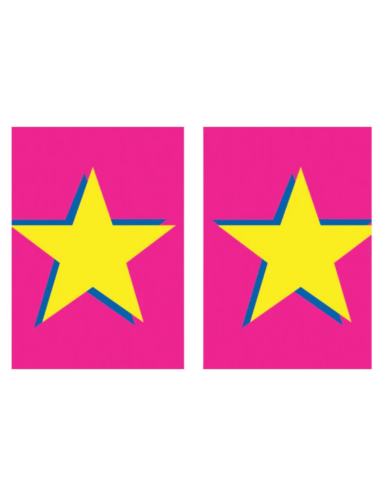 Playing Cards Plastic PVC Star on Pink Background