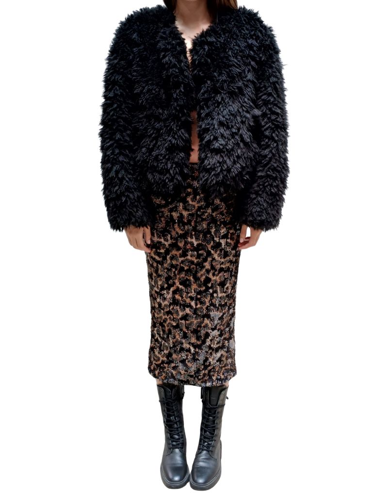 Liza Skirt 3D Leopardo