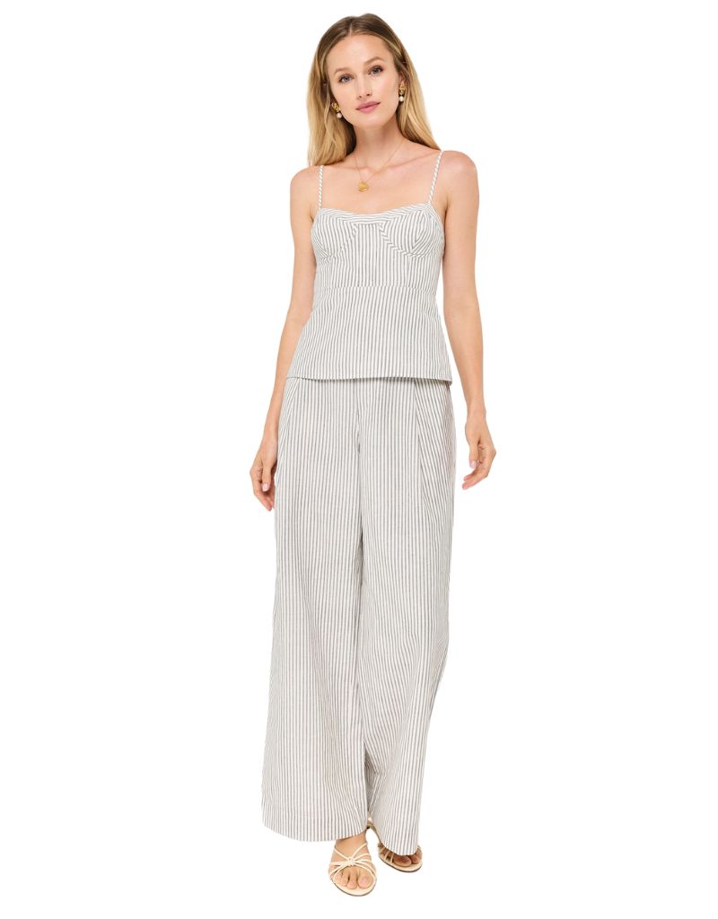 Hampton High Rise Pant Double Stripe