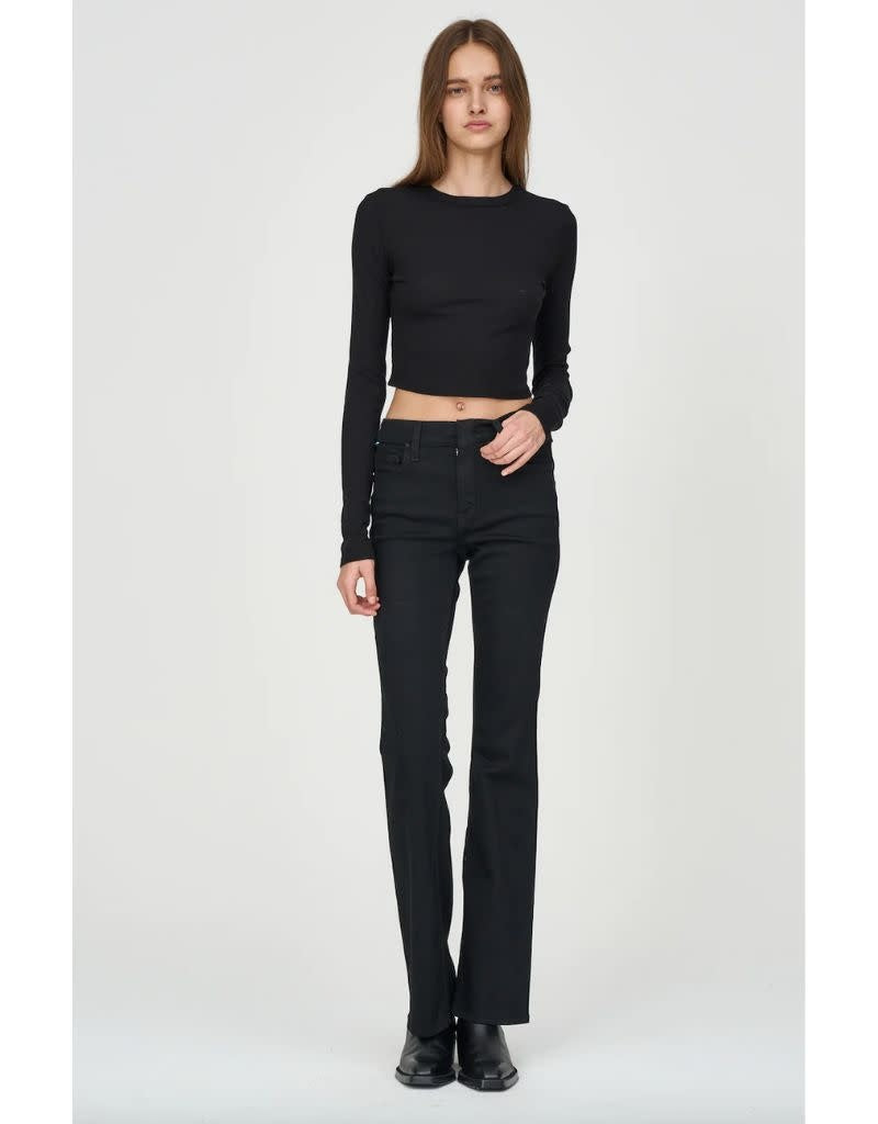 Verona Crop Shirt Jet Black