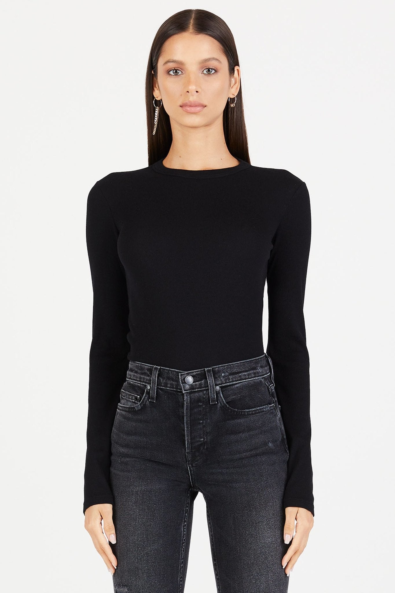 Verona Crew Shirt Jet Black