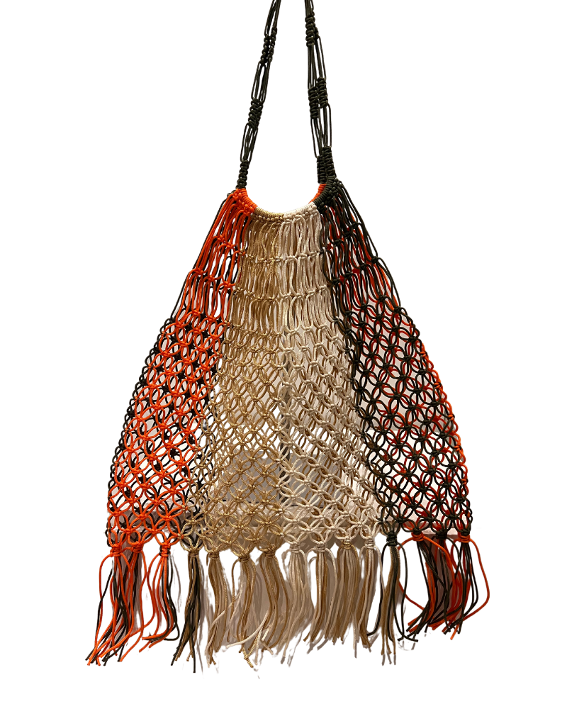 Crochet Vintage Bag Muti Khaki