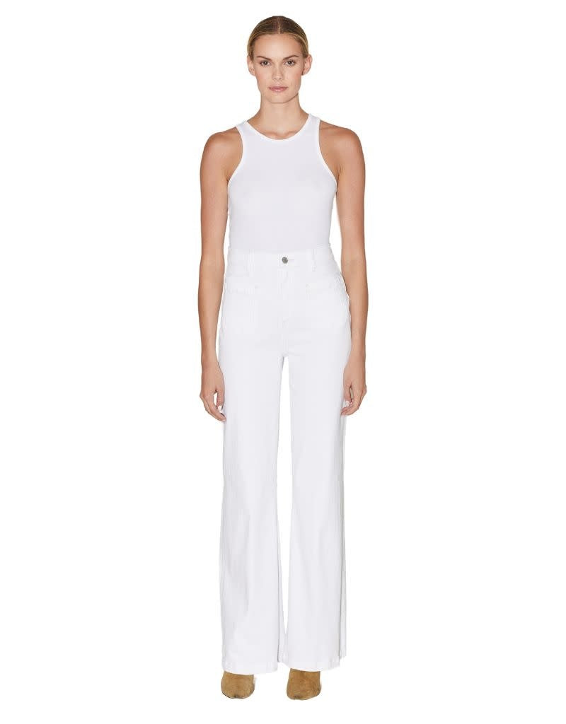 Le Jean Virginia wideleg in white