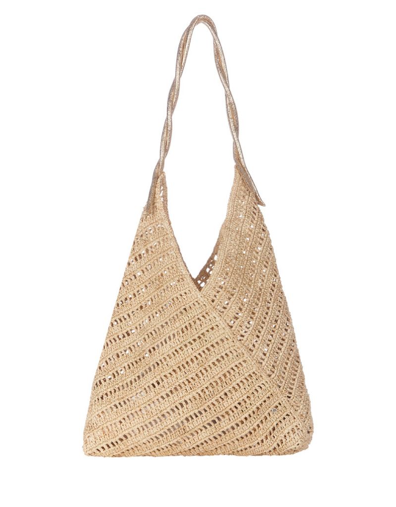Panama Tote Lux Natural Gold