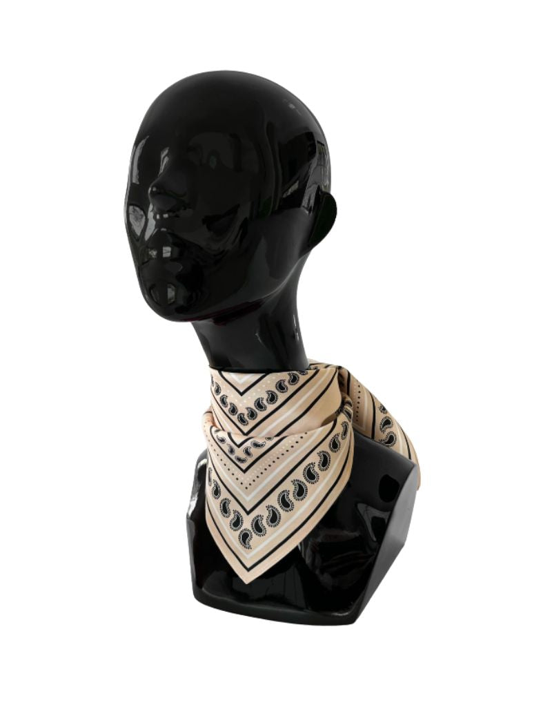 Paisley Scarf Sand 50cm