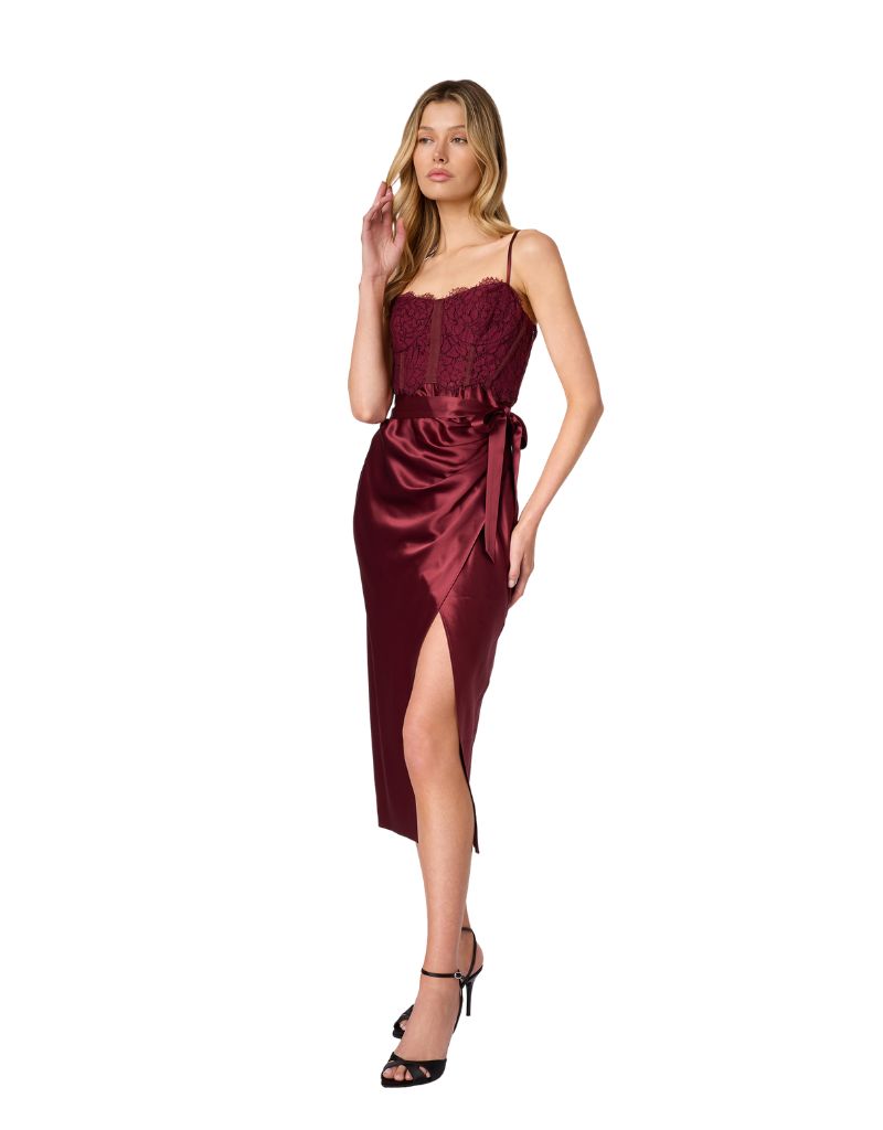 Tricia Midi Dress Syrah