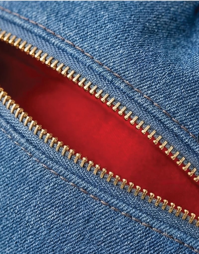 The Blake Mid Blu Denim Lip Pouch