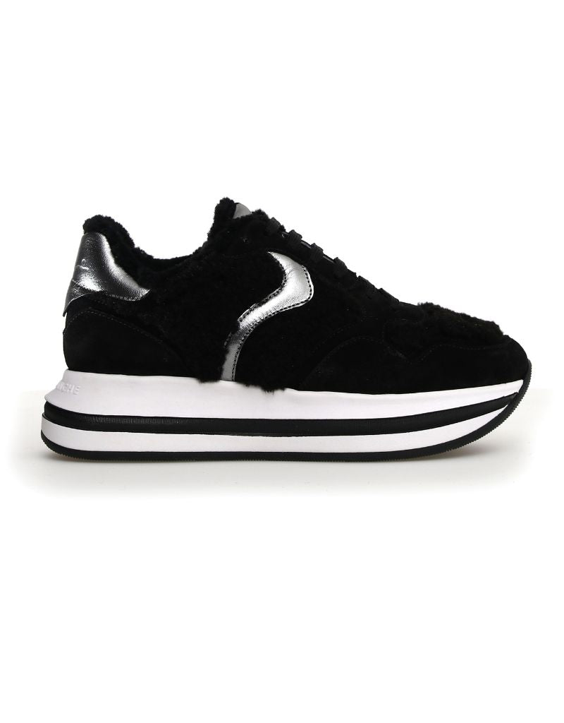 Melany Fur Suede Fur Black Pewter1A55