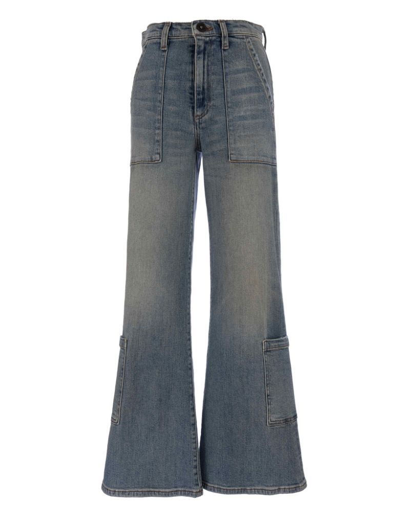 Hudson High Rise Wide Leg Light Savona Wash