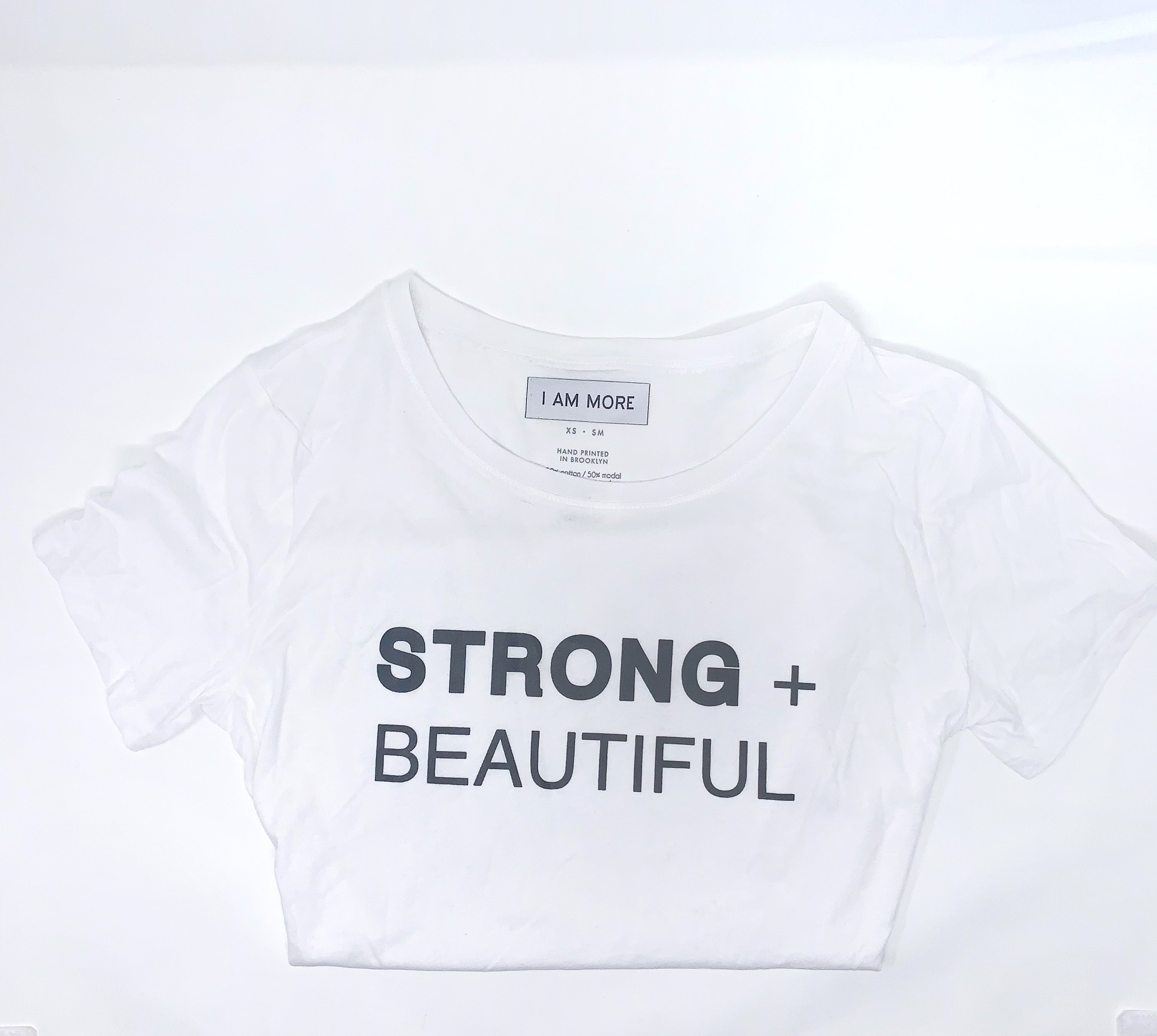 Strong + Beautiful Tee White