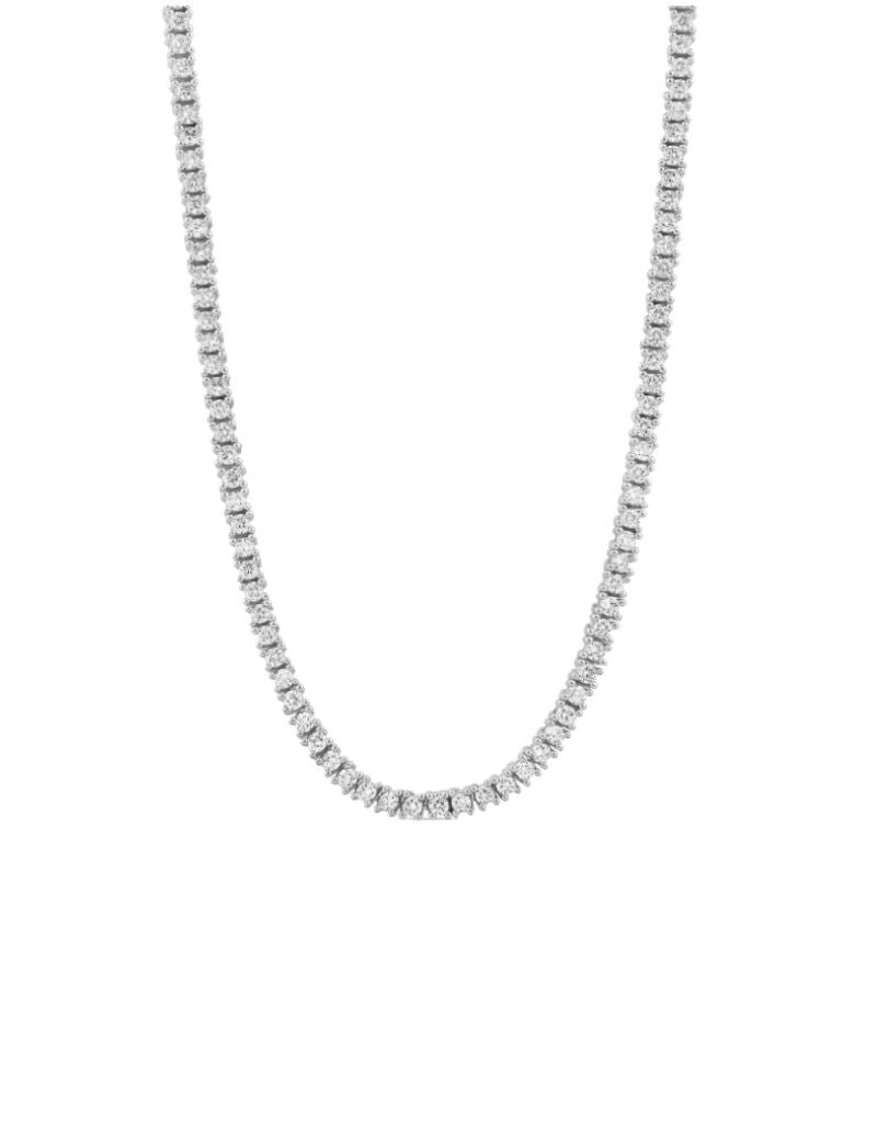 Classic Thin Tennis Choker Silver