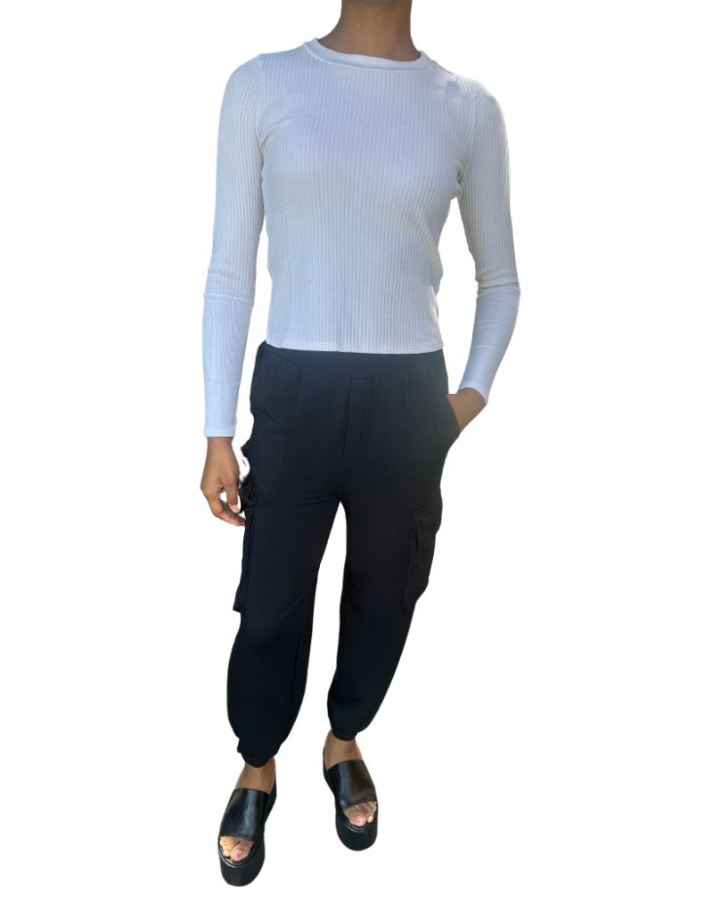 Luxe Thermal Long Sleeve Scoop Neck Cream