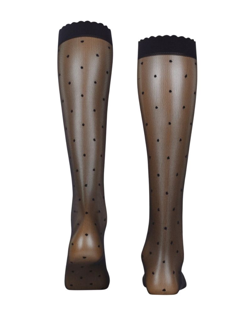 Dot 15 DEN Women Knee-high socks 41852 Black