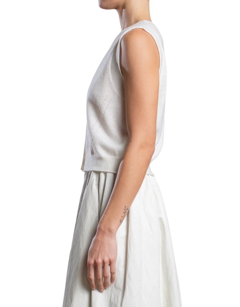 Tally Vest in Dulce Knitwear Ivory