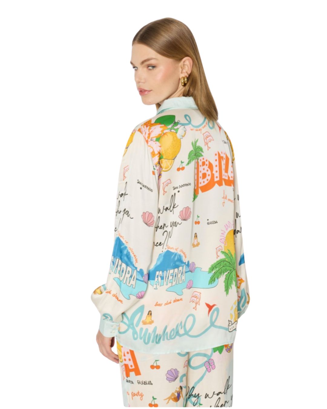 Cali Full Moon Flowing Shirt Multico