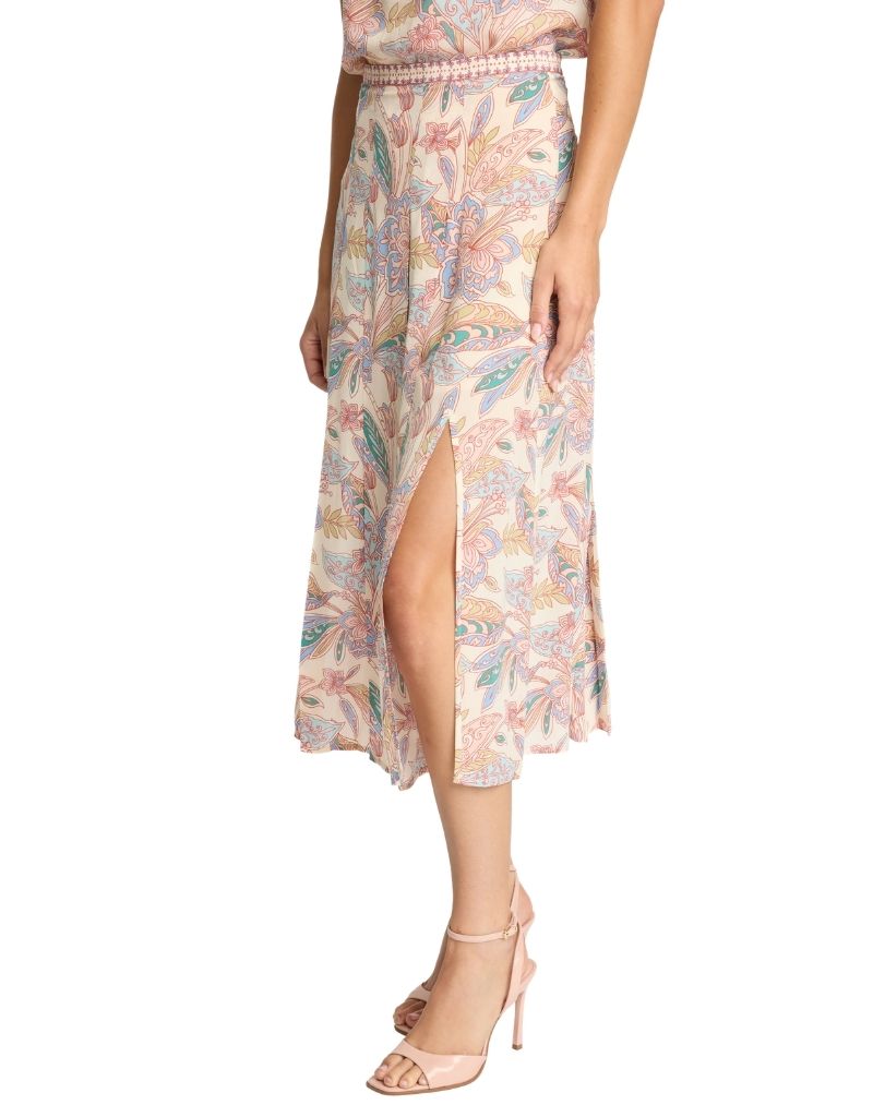 Glenda Skirt in Paisley Floral