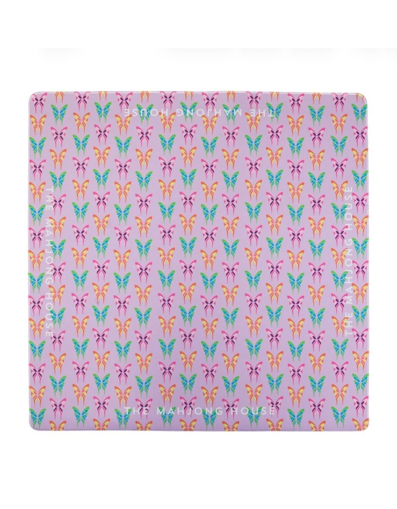 Teal Garden Double-Sided Travel Mahjong Mat