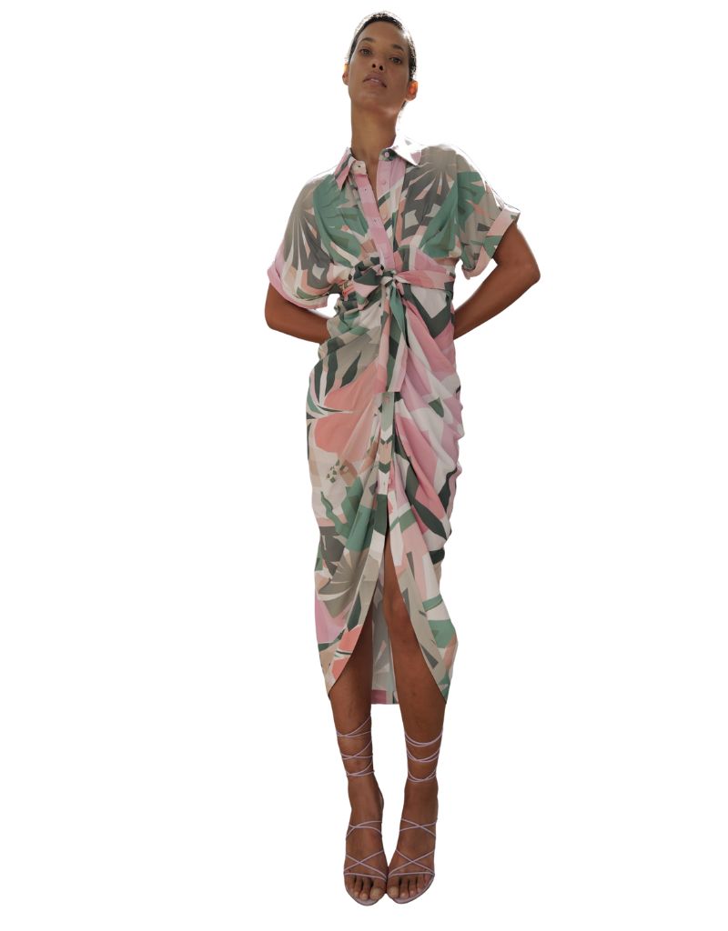 Miko Dress Geo Tropical