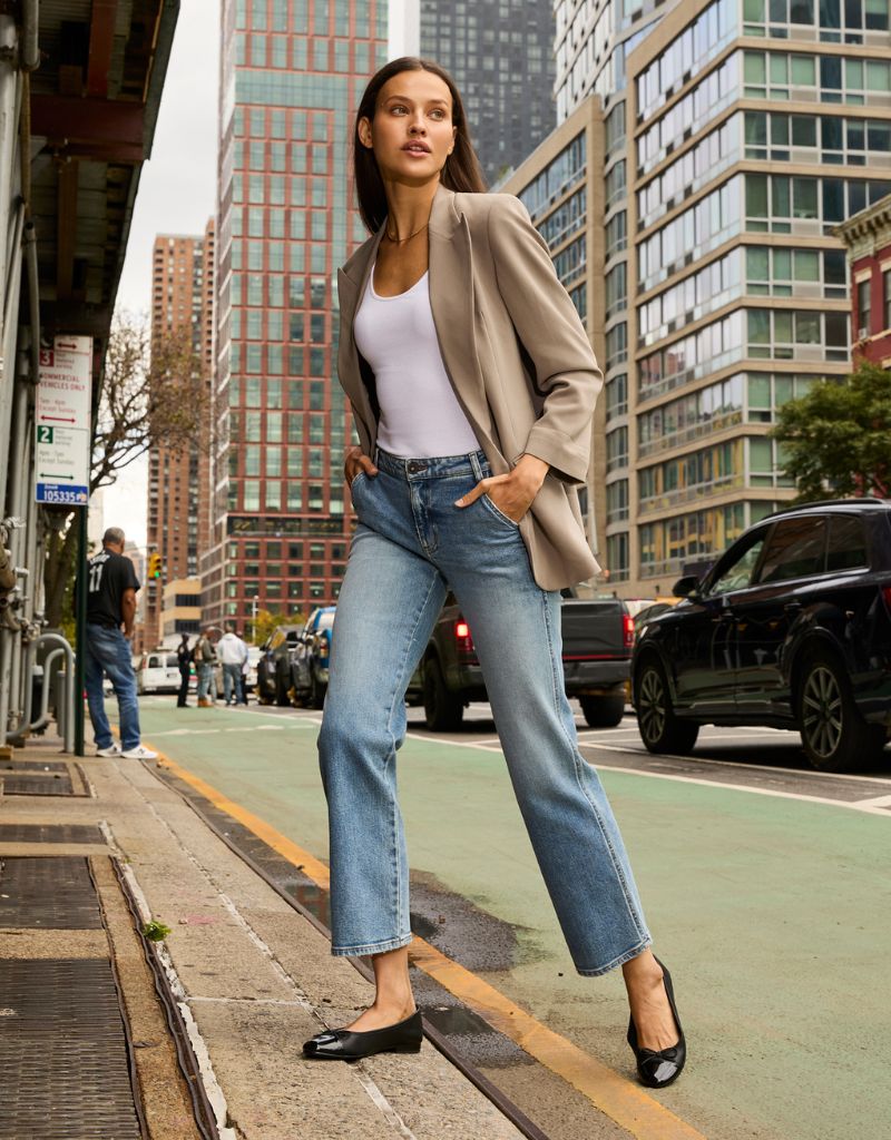 Stan Slash Front Pockets Straight Leg Medium Ashland Wash