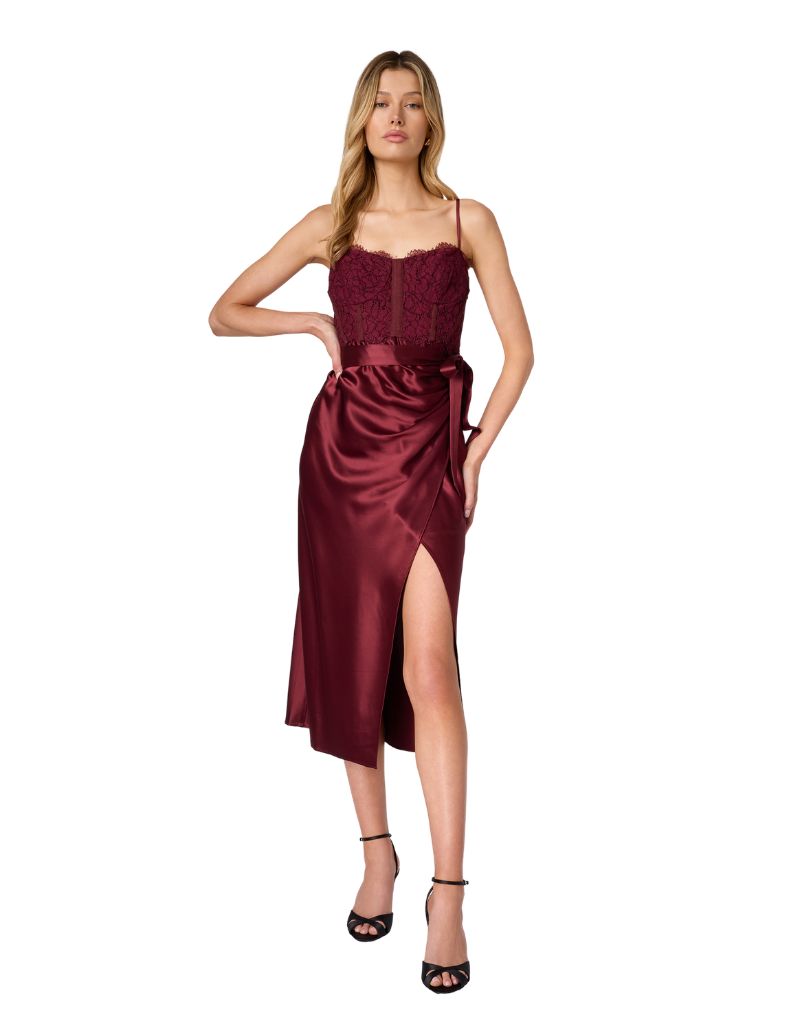 Tricia Midi Dress Syrah